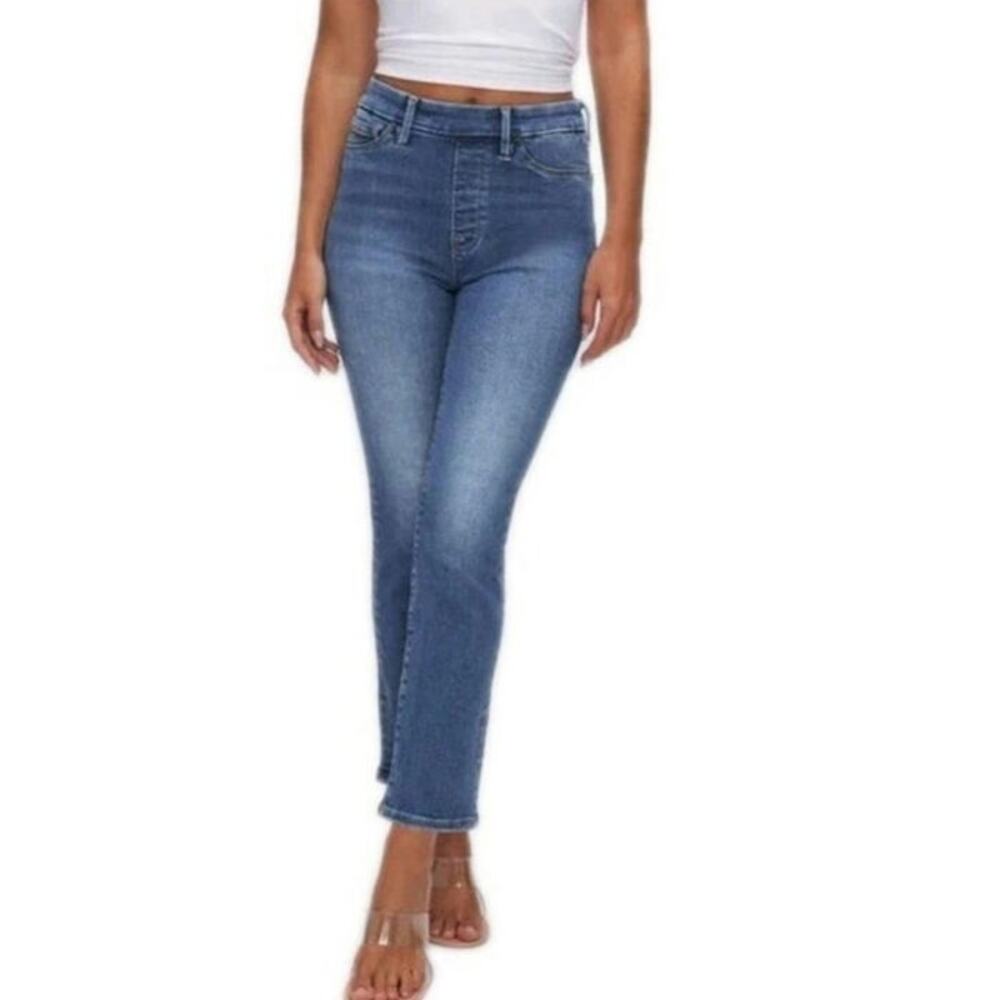 Good American Denim Good Legs‎ Straight Color Indigo 490